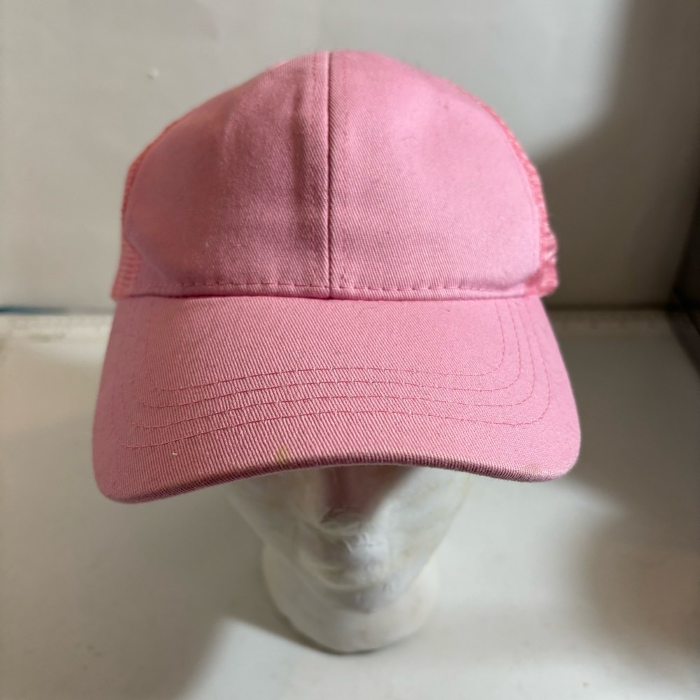 BNWT Silver Icing pony cap women’s pink adjustable ponytail SnapBack cap hat